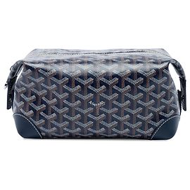 Goyard Blue Goyardine Bowling Toiletry 25