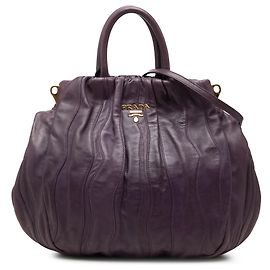 Bolso Satchel Prada Purple Nappa Waves