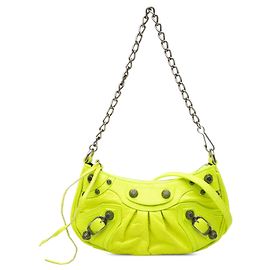 Balenciaga Mini Motocross Le Cagole em couro verde