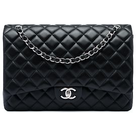 Chanel Black Jumbo Classic Lambskin Double Flap