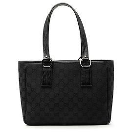 Gucci Tote aus schwarzem GG Canvas