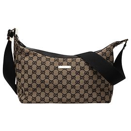 Borsa a tracolla Gucci in tela GG beige