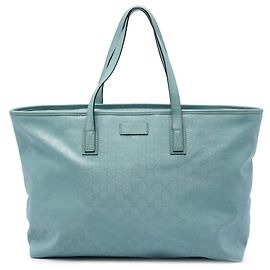 Gucci Blaue Große GG Print Tote