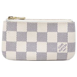 Louis Vuitton White Damier Azur Pochette Cles