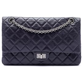 Chanel Purple Quilted Aged Calfskin Reissue 2.55 Double Flap 226
