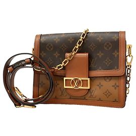 Louis Vuitton Monogram Reverse Dauphine MM Schultertasche