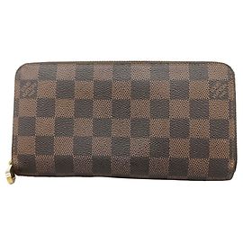 Cartera Louis Vuitton Damier Zippy en Ebene