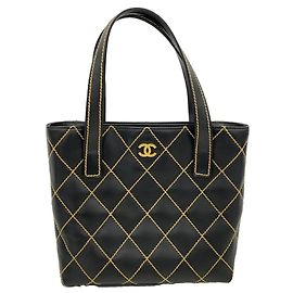 Borsa a mano in pelle Chanel Wild Stitch
