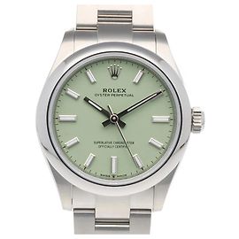 Reloj de pulsera Rolex Oyster Perpetual esfera verde
