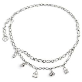 Hermès NEU HERMES OLGA GÜRTEL 70-100 CM ANKERKETTEN-CHARMS KELLY CHARMS BELT