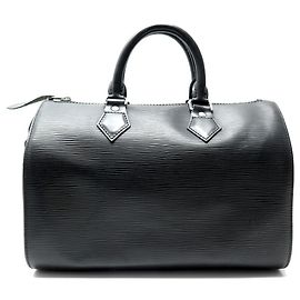 LOUIS VUITTON SPEEDY 25 M43012 HANDTASCHE AUS SCHWARZEM EPI-LEDER