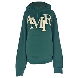 Hoodie com logótipo aplicado Amiri em algodão verde