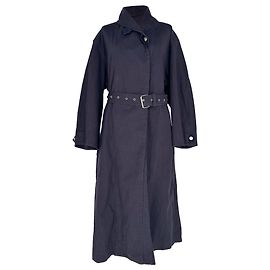 Isabel Marant Etoile Peter Trenchcoat mit Gürtel aus dunkelblauer Baumwolle