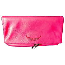 Zadig & Voltaire Mala Rock em couro rosa