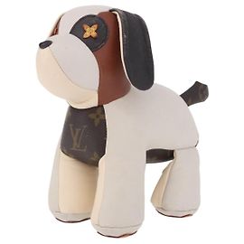 LOUIS VUITTON Monogram Dudu Oscar Cane di peluche Pelle Beige GI0251 Auth 167589A