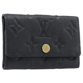 LOUIS VUITTON Empreinte Multicles 6 Key Case Black M64421 LV Auth 203628