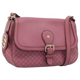 Borsa GUCCI Micro GG Canvas Guccissima in pelle Pink Gold 308452 Auth 201514