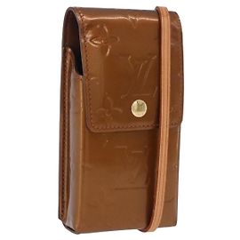 LOUIS VUITTON Monogram Vernis Walker Wallet Bronze M91154 LV Auth bs36810