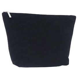Borsa a Pochette BALENCIAGA Pile Black Silver Auth 203606A