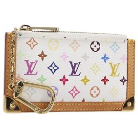 LOUIS VUITTON Monogram Multicolor Pochette Cles Coin Purse M92655 Auth BA15510V
