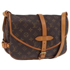 LOUIS VUITTON Sac à bandoulière Monogram Saumur 30 M42256 LV Auth 200894V