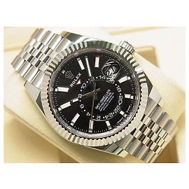 ROLEX Sky-Dweller black 336934 Jubilee Bracelet Specification unused Mens