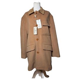 Vintage Givenchy Herren-Übermantel aus Wolle und Kaschmir ca. Ende der 1980er Jahre Tan L