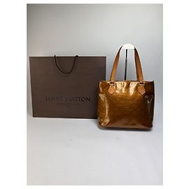 Vintage Louis Vuitton Monogram Vernis Lackleder Tote Ende der 1990er Dunkelbraun