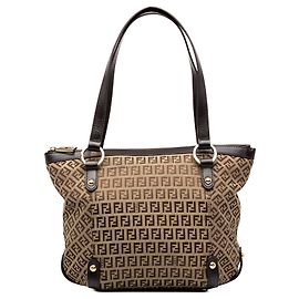 Tote bag Fendi Zucchino Canvas marrone