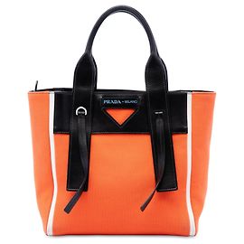 Sac Satchel Prada Canvas Ouverture Noir