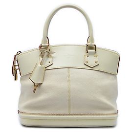 Sac à main Louis Vuitton Suhali Lockit PM Blanc