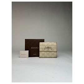 Vintage Gucci GG Supreme Bifold Wallet c. Ende 2000er Cream Beige