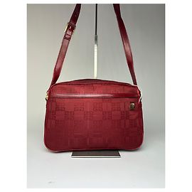 Vintage Givenchy 4G Logo Schultertasche mit Klappe Ende der 1990er Jahre Rot