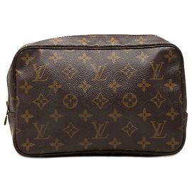 Bolsa de Mão Louis Vuitton Monogram Trousse Toilette 23 Castanha