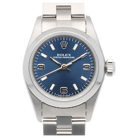 Relógio de pulso Rolex Oyster Perpetual em aço inoxidável