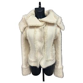 Veste en laine écru Christian Dior FW2006/07 par John Galliano