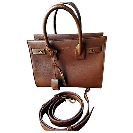 Autre Marque Saint Laurent Bolso SDJ Soft Bo de cuero marrón
