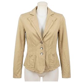 Sportmax beige Stretch-Baumwolljacke