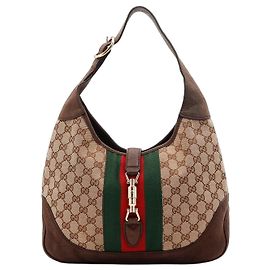 Gucci Jackie Hobo-Bag aus GG Monogramm-Canvas