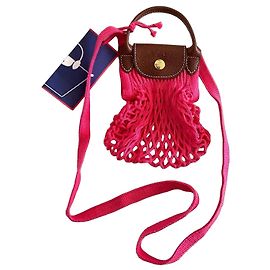 Longchamp x FILT Le Pliage Filet XS Netztasche Candy Pink