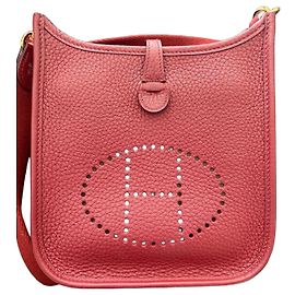 Hermès Evelyne TPM Crossbody-Tasche aus rotem Leder