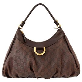Borsa Tote semi-spalla in pelle Gucci Old Gucci Abbey Guccissima