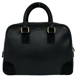 Céline Mini sac Boston Celine en cuir noir