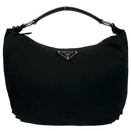 Sac Tote Prada avec logo triangle en métal