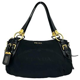 Saco Tote Prada em Tessuto Pocono com Logótipo