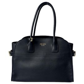 Prada Medium Soft Grain Leather Tote Bag