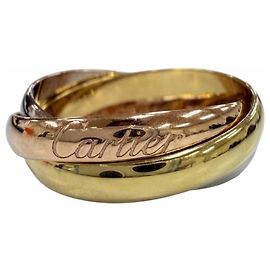 Anel Cartier Trinity em Ouro Tricolor