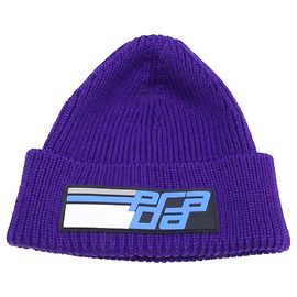 Gorro de punto de lana morado Prada