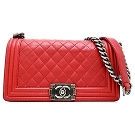 Borsa a tracolla Chanel Boy 25 con catena