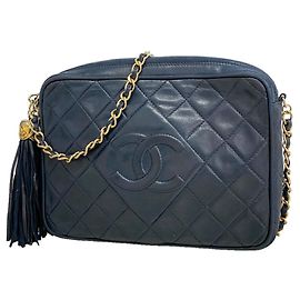 Borsa a tracolla Chanel Matelassé Navy